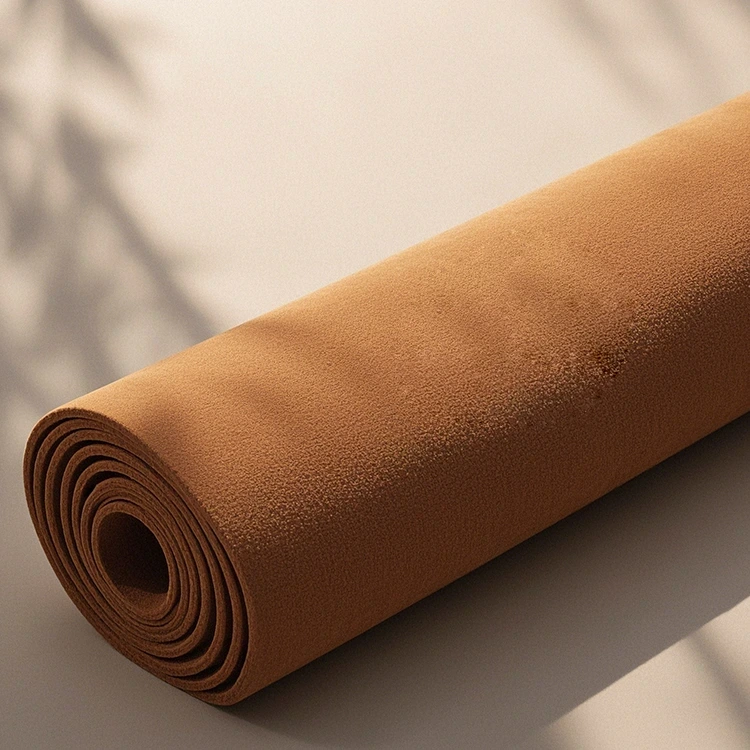 Tappetino da yoga in pelle scamosciata personalizzabile di lusso leggero di lusso